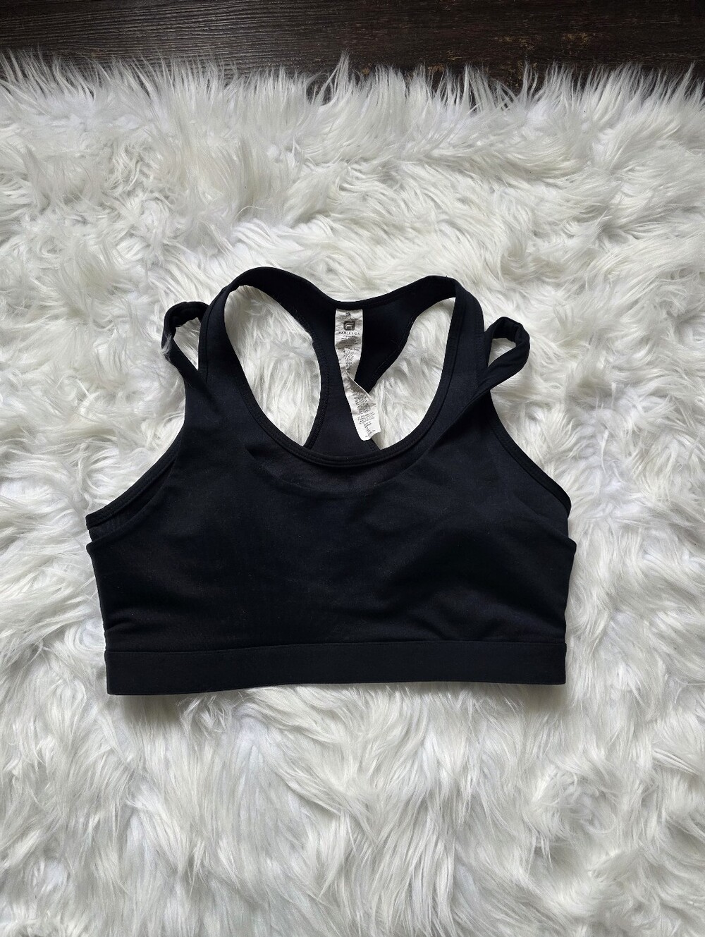 Fabletics Black Racerback Sports Bra